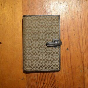 COACH Classic Print Empty Planner and Notes Folder